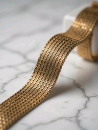 Armreif 585 Gelbgold massiv breit - Bild 7