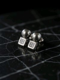Ohrringe 750 Gold Diamant Perle Stecker 0,8 ct - Bild 8