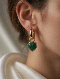 Ohrringe 585 Gelbgold Perle Ohrstecker Creolen - Bild 4