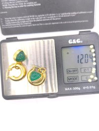 Ohrringe 585 Gelbgold Perle Ohrstecker Creolen - Bild 7