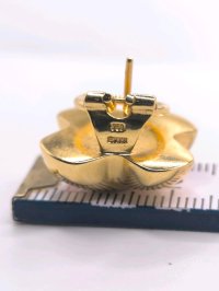 Ohrringe 750 Gelbgold 18K Stecker Creolen Neu - Bild 6