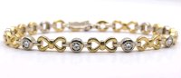 Tennisarmband 750 Gold 0,7 Ct Diamant H-J - Bild 1
