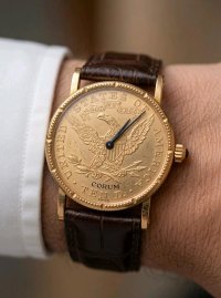 Corum Coin Watch 750/900 Gold 34g - Bild 1