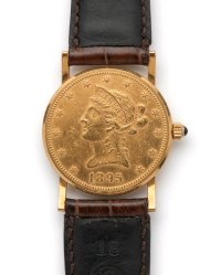Corum Coin Watch 750/900 Gold 34g - Bild 3
