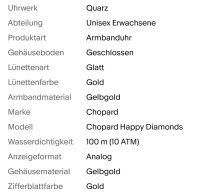 Chopard Happy Diamonds Armbanduhr mit Box & Papieren - Bild 5