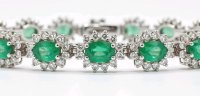 Armreif 585 Gold Diamant 2,9 ct Smaragd 5,92 ct - Bild 7