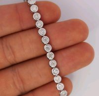 Tennisarmband 750 Gold 3,64 ct Diamanten - Bild 3