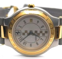 750 Gold Stahl Uhr Cartier Ferrari Formula mit Papieren - Bild 5
