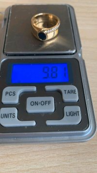 Ring 750 Gold Saphir 0,8 ct & Diamanten - Bild 4