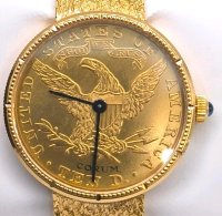 Corum Goldmünzenuhr 750/18K Gelbgold - Bild 4