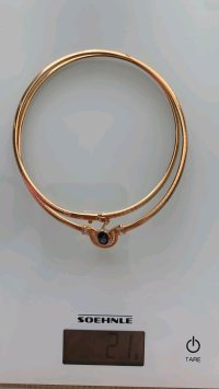 Collier 750 Gold Saphir Diamanten 18 Karat - Bild 5