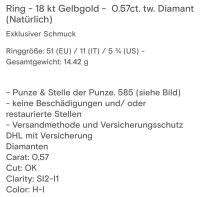 Ring 750 Roségold mit 0,57 ct Diamanten - Bild 2