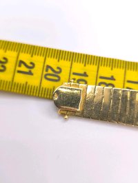 Massiver Armreif 750 Gelbgold 18K breit - Bild 7
