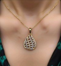 Anhänger 750 Gold mit Diamant 0,45 ct - Bild 1