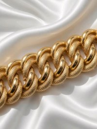 Massiver 750 Gold-Armreif 18K breit - Bild 4