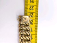 Massiver 750 Gold-Armreif 18K breit - Bild 6