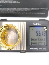 Armreif 585 Gelbgold 14 Karat massiv breit - Bild 4