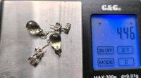 Ohrringe 750 Weißgold Amethyst Diamant - Bild 6