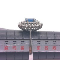 Goldring 750 mit Diamant & Saphir - Bild 4