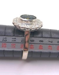 Ring 585 Gold 1 ct Diamant 0,5 ct Saphir - Bild 5