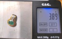 Anhänger 585 Gold Diamant 0,39ct Smaragd 3,5ct - Bild 5