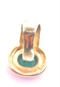 Anhänger 585 Gold Diamant 0,39ct Smaragd 3,5ct - Bild 6