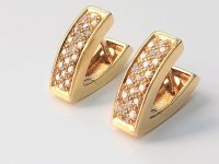 Ohrstecker 585 Gelbgold 0,5 ct Diamanten - Bild 2