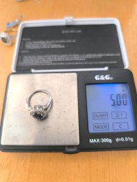 Goldring 585 mit 2,3 ct Diamant & Saphir - Bild 7