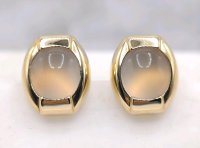 Ohrringe 585 Gelbgold mit Mondstein - Bild 3