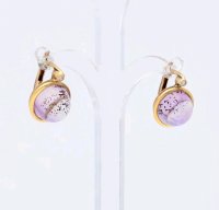 Ohrstecker 750 Gold Amethyst 3,56 ct Diamant - Bild 7