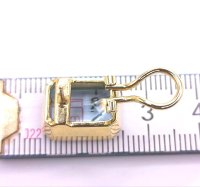 Ohrringe 585 Gold Stecker Creolen Blau Topas - Bild 4