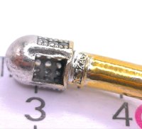 916 Gold Armreif mit Diamant 0,69 ct & Rubin - Bild 6