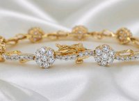 Tennisarmband 585 Gelbgold 4,2 ct Diamant - Bild 1