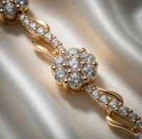 Tennisarmband 585 Gelbgold 4,2 ct Diamant - Bild 3