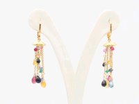 Ohrstecker 750 Gold mit Saphire und Diamant - Bild 1