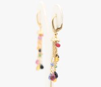 Ohrstecker 750 Gold mit Saphire und Diamant - Bild 8