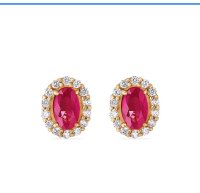 Ohrstecker 585 Gold Diamant 0,73 ct Rubin CHRIST - Bild 4