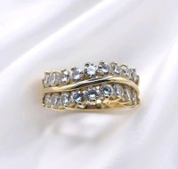 Infinity Memorie Ring 585 Gold 1ct Diamant H-J - Bild 2