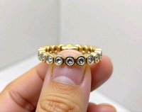 Ring 585 Gold Infinity Memory 1ct Diamant - Bild 2