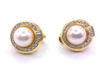 Creolen 750 Gold Wempe 1ct Diamant Perle - Bild 3