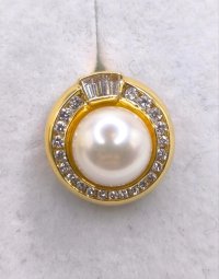Creolen 750 Gold Wempe 1ct Diamant Perle - Bild 7