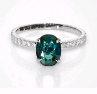 Ring 585 Gold Spinell 1,42 ct Diamant - Bild 1