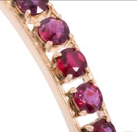 Armreif 585 Gelbgold 2ct Rubin Antik - Bild 6