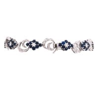 Armreif 750 Gold Diamant 1,7 ct Saphir - Bild 8