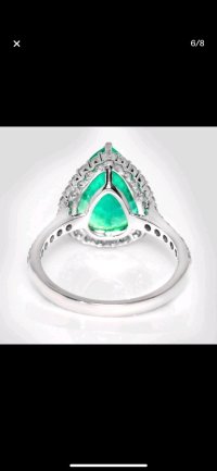Ring 585 Gold Smaragd 4,27 ct Diamant - Bild 3