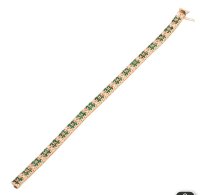 Armreif 585 Gold Smaragd 3,5ct Diamant 1ct - Bild 7