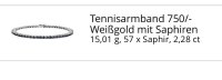 Armreif 750 Gold 18K mit 2,28 ct Saphir - Bild 2