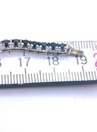 Armreif 750 Gold 18K mit 2,28 ct Saphir - Bild 6
