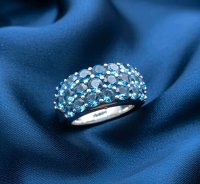 Ring 585 Gelbgold Blau Topas 2 ct - Bild 1