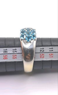 Ring 585 Gelbgold Blau Topas 2 ct - Bild 4